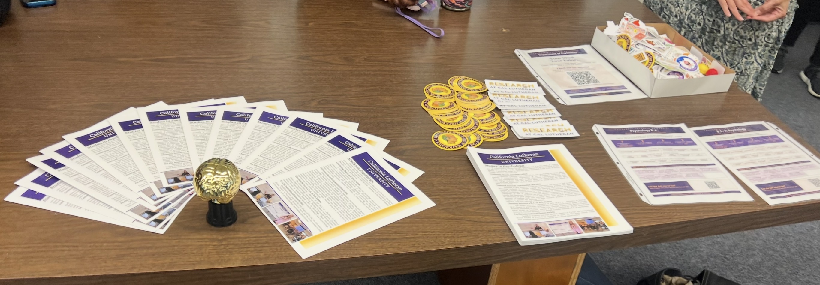 Admitted Students Day Materials on Table
