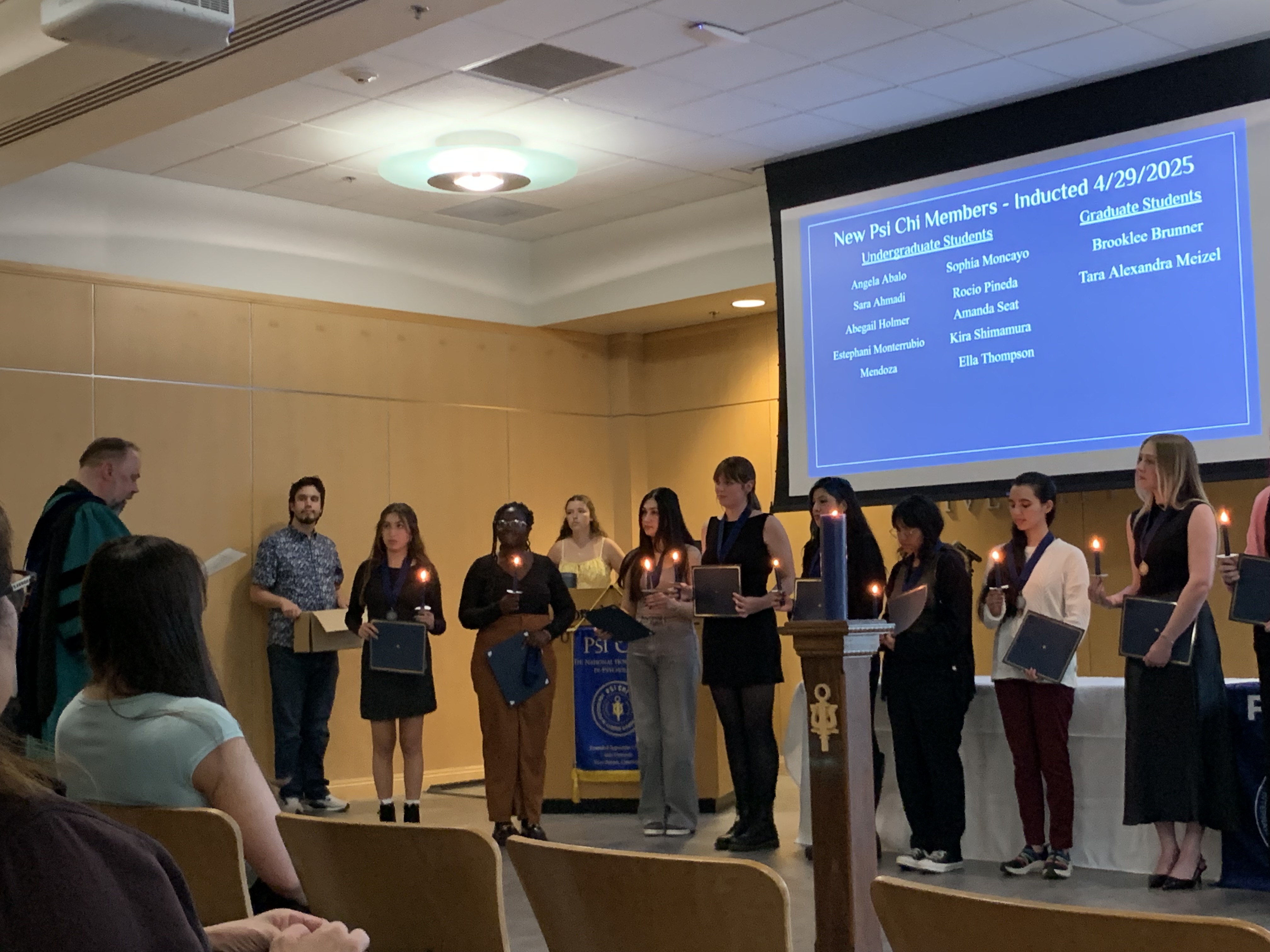 Psi Chi Induction Ceremony 2025