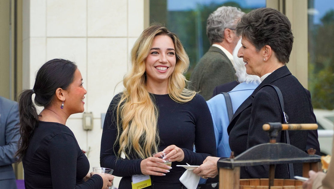 Students meeting with local community leaders