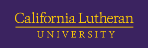 California Lutheran University (logo in yellow on purple background)