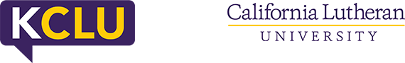 Side-by-side logos for KCLU and California Lutheran University