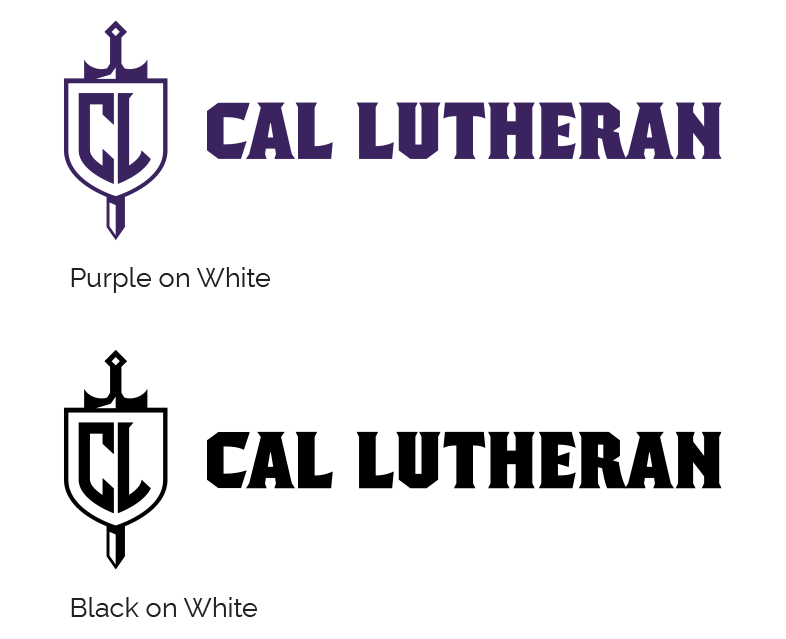 purple and black on white