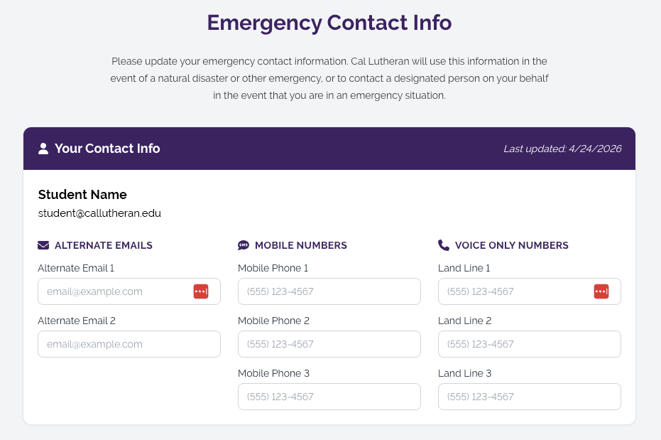 CLU Alert screenshot