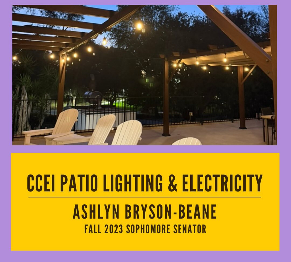 lighting in ccei patio